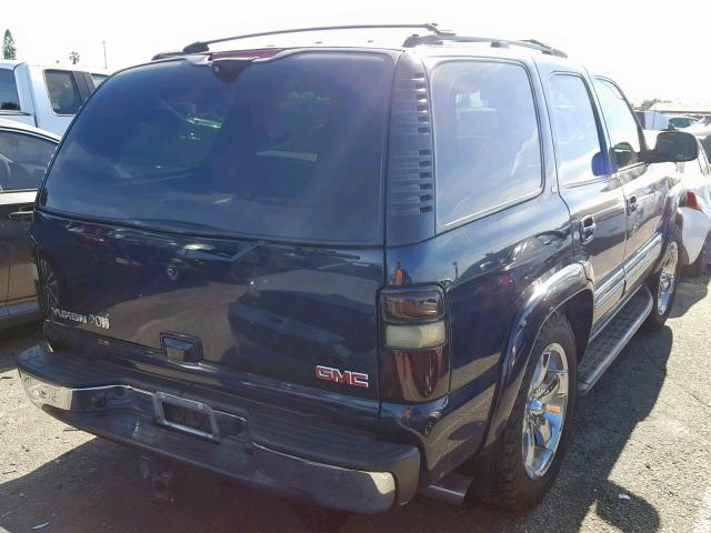 1GKEK13TX4R214947 - 2004 GMC YUKON BLUE photo 4