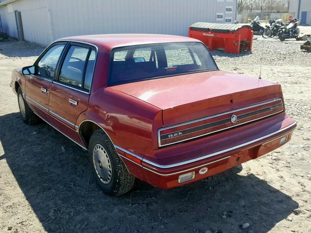 1G4NV54U1LM043983 - 1990 BUICK SKYLARK RED photo 3