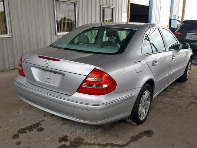 WDBUF56J46A794144 - 2006 MERCEDES-BENZ E 350 SILVER photo 4