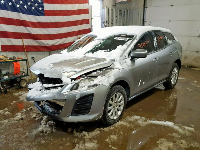 JM3ER2W54A0323826 - 2010 MAZDA CX-7 SILVER photo 2