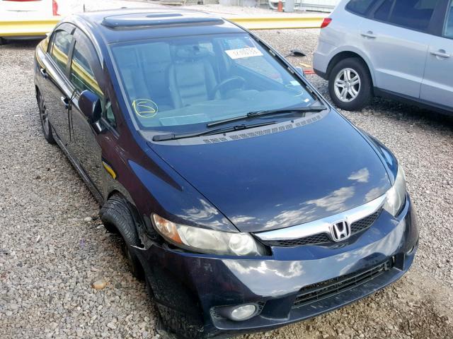 19XFA1F95AE011328 - 2010 HONDA CIVIC EXL BLACK photo 1