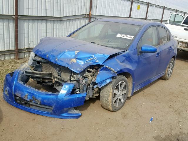 3N1AB6AP2CL666185 - 2012 NISSAN SENTRA 2.0 BLUE photo 2