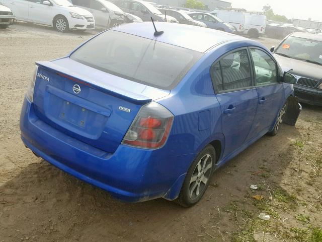 3N1AB6AP2CL666185 - 2012 NISSAN SENTRA 2.0 BLUE photo 4