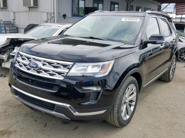 1FM5K7F88KGB11665 - 2019 FORD EXPLORER L BLACK photo 2