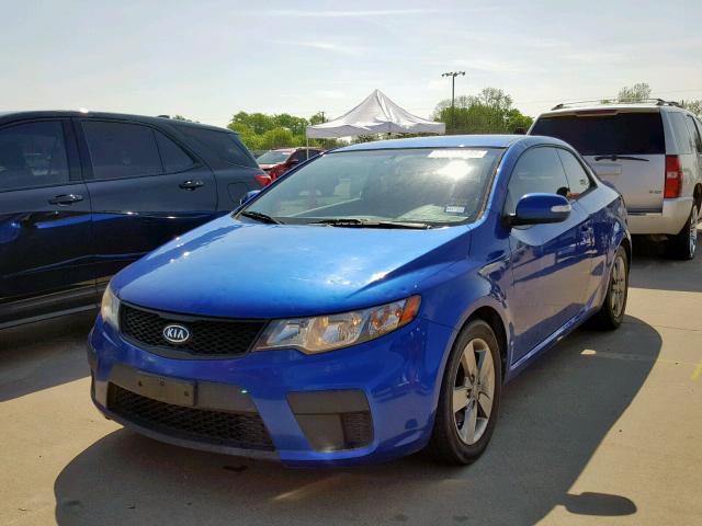 KNAFU6A27A5131770 - 2010 KIA FORTE EX BLUE photo 2