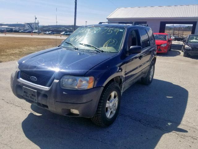 1FMYU93144DA10329 - 2004 FORD ESCAPE XLT BLUE photo 2