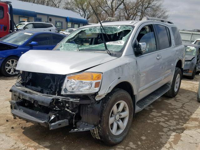 5N1BA0NC4BN609490 - 2011 NISSAN ARMADA SV GRAY photo 2