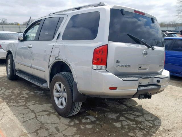 5N1BA0NC4BN609490 - 2011 NISSAN ARMADA SV GRAY photo 3