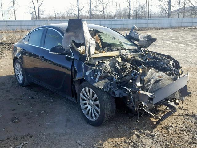 2G4GR5EK2C9113076 - 2012 BUICK REGAL BLACK photo 1