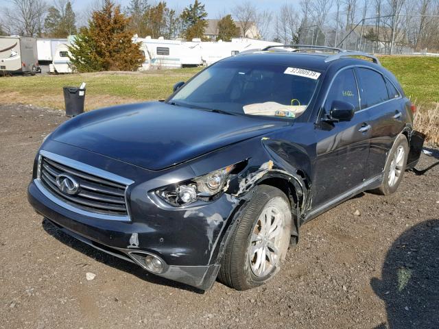 JN8AS1MW2CM151250 - 2012 INFINITI FX35 BLACK photo 2