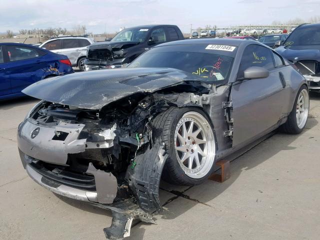 JN1BZ34D57M504112 - 2007 NISSAN 350Z COUPE GRAY photo 2