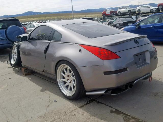 JN1BZ34D57M504112 - 2007 NISSAN 350Z COUPE GRAY photo 3