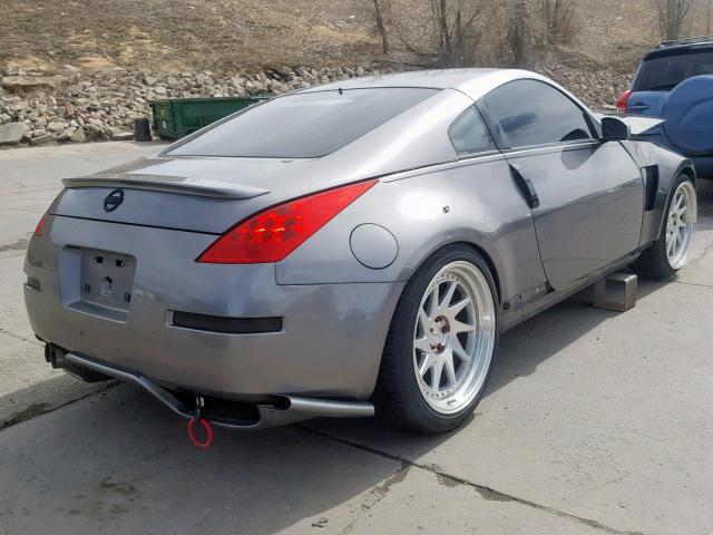 JN1BZ34D57M504112 - 2007 NISSAN 350Z COUPE GRAY photo 4