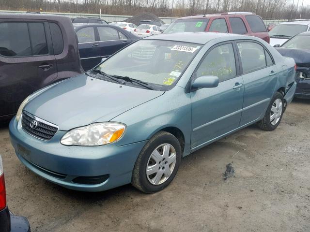 2T1BR30E66C592126 - 2006 TOYOTA COROLLA CE TURQUOISE photo 2