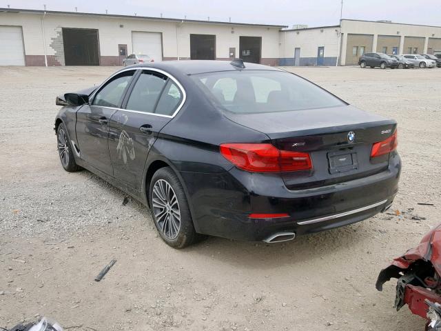 WBAJE7C55KWW16909 - 2019 BMW 540 XI BLACK photo 3