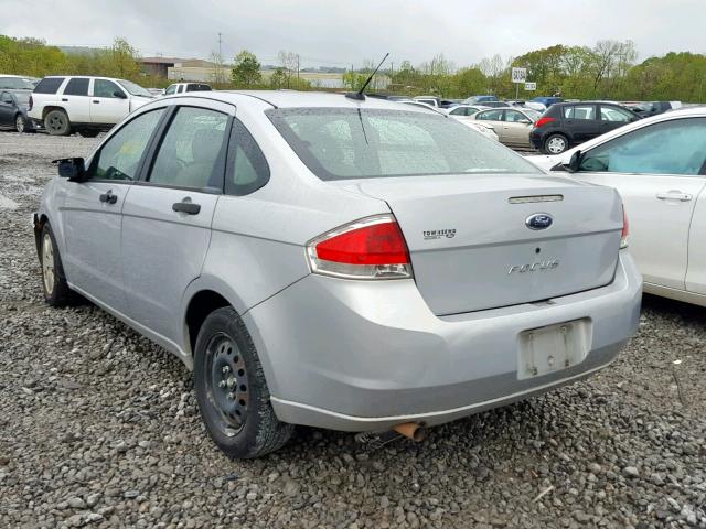 1FAHP34N78W286322 - 2008 FORD FOCUS S/SE SILVER photo 3