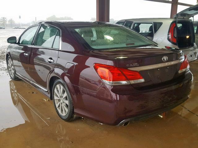 4T1BK3DB6BU410504 - 2011 TOYOTA AVALON BAS PURPLE photo 3