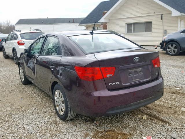 KNAFU4A22B5353025 - 2011 KIA FORTE EX BROWN photo 3