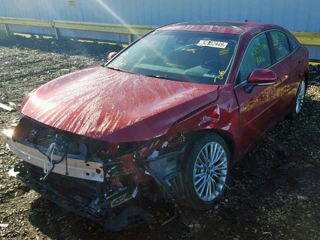 4T1B21FB9KU004766 - 2019 TOYOTA AVALON XLE RED photo 2