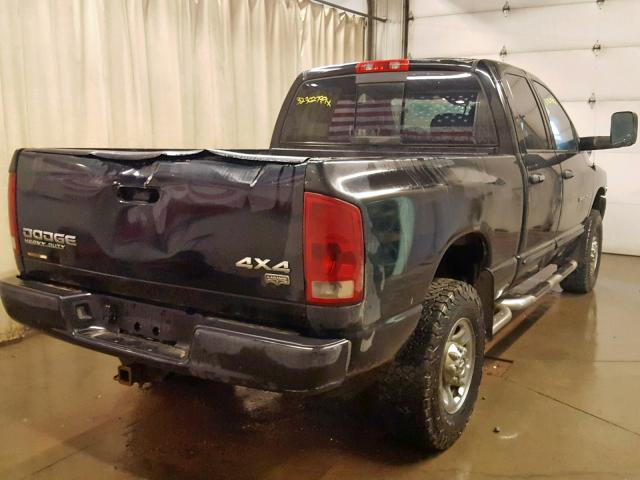 3D7KU28C64G141699 - 2004 DODGE RAM 2500 S BLACK photo 4