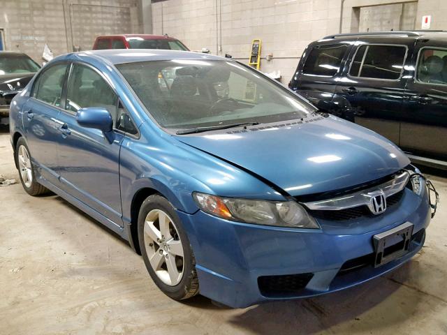 2HGFA16659H504496 - 2009 HONDA CIVIC LX-S BLUE photo 1