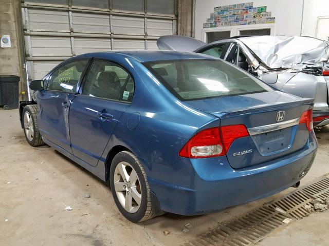 2HGFA16659H504496 - 2009 HONDA CIVIC LX-S 蓝色 照片 3