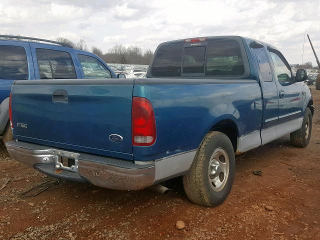 1FTZX172XYNB33704 - 2000 FORD F150 BLUE photo 4
