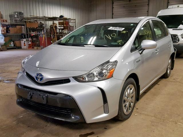 JTDZN3EU7GJ054776 - 2016 TOYOTA PRIUS V SILVER photo 2