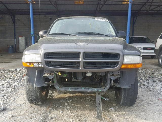 1D7HG38N73S223733 - 2003 DODGE DAKOTA QUA GRAY photo 9