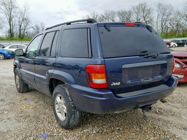 1J4GX48SX4C137338 - 2004 JEEP GRAND CHER BLUE photo 3