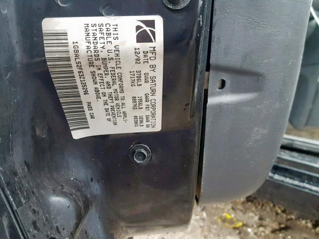 1G8AL52F63Z125296 - 2003 SATURN ION LEVEL BLACK photo 10