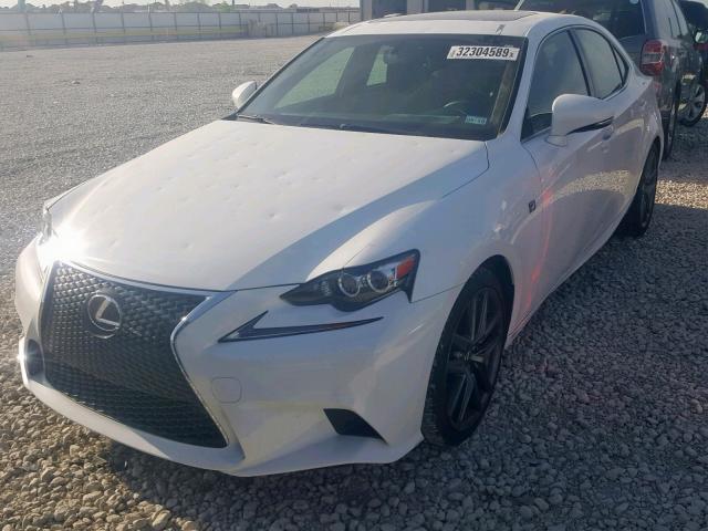 JTHBE1D22E5011912 - 2014 LEXUS IS 350 WHITE photo 2