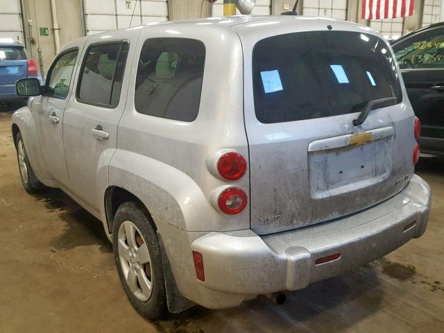 3GNCA13B79S590806 - 2009 CHEVROLET HHR LS Plata foto 3