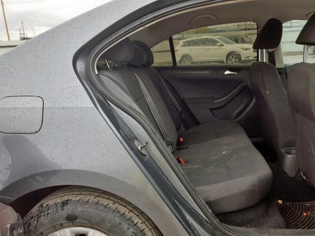 3VW2K7AJ7CM412840 - 2012 VOLKSWAGEN JETTA BASE 灰色 照片 6