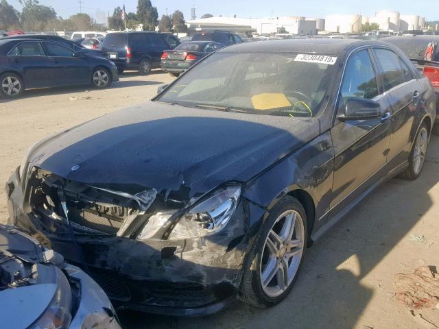 WDDHF5KB9DA762116 - 2013 MERCEDES-BENZ E 350 BLACK photo 2