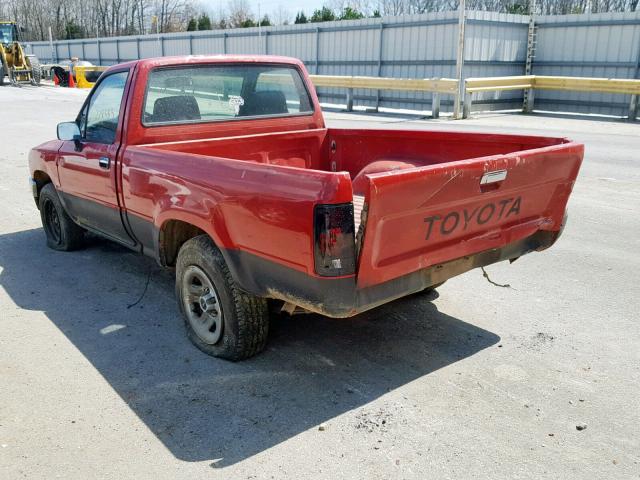 JT4RN81P2L5049887 - 1990 TOYOTA PICKUP 1/2 RED photo 3