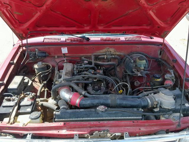 JT4RN81P2L5049887 - 1990 TOYOTA PICKUP 1/2 RED photo 7