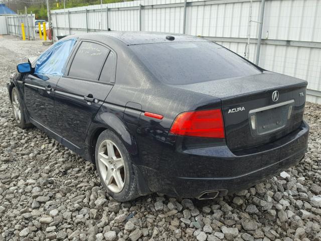 19UUA66284A068509 - 2004 ACURA TL BLACK photo 3