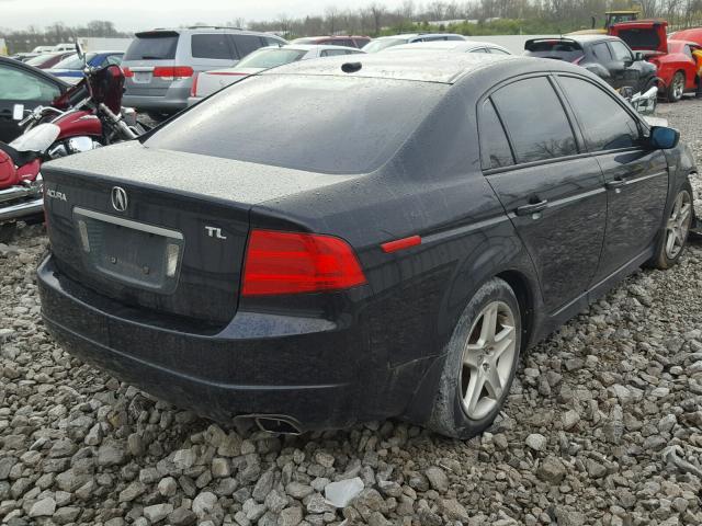 19UUA66284A068509 - 2004 ACURA TL BLACK photo 4