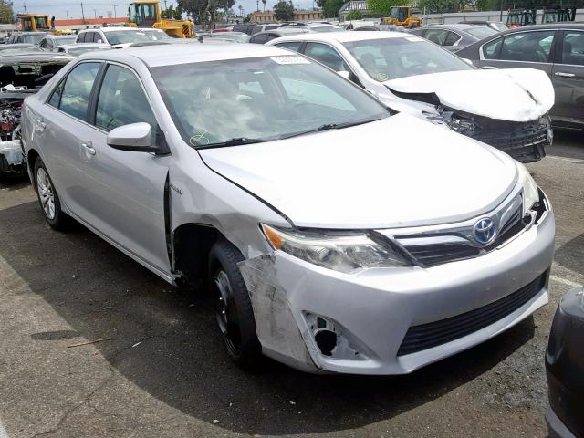 4T1BD1FK8CU007542 - 2012 TOYOTA CAMRY HYBR SILVER photo 1