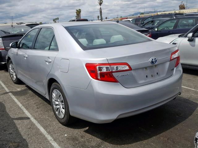 4T1BD1FK8CU007542 - 2012 TOYOTA CAMRY HYBR SILVER photo 3