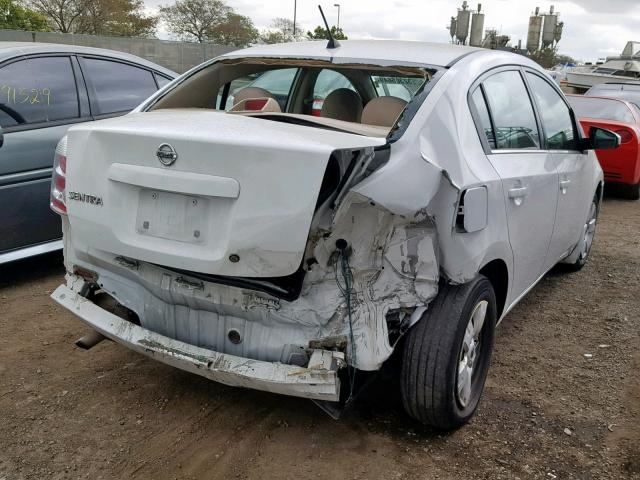 3N1AB61E38L756788 - 2008 NISSAN SENTRA 2.0 WHITE photo 4