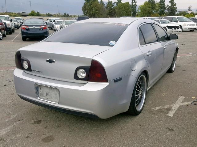 1G1ZC5EBXAF300951 - 2010 CHEVROLET MALIBU 1LT 银色 照片 4