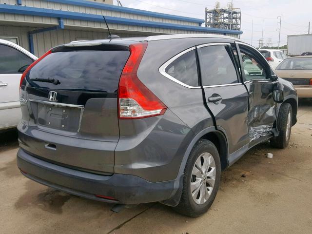 2HKRM3H77EH520818 - 2014 HONDA CR-V EXL GRAY photo 4