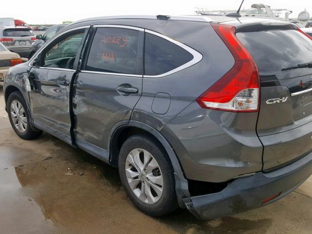 2HKRM3H77EH520818 - 2014 HONDA CR-V EXL GRAY photo 9