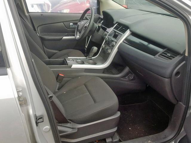 2FMDK3GC7DBB52189 - 2013 FORD EDGE SE SILVER photo 5