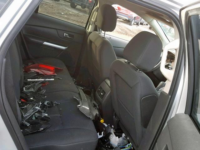 2FMDK3GC7DBB52189 - 2013 FORD EDGE SE SILVER photo 6