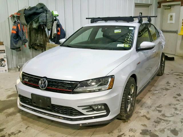 3VW5T7AJXHM317500 - 2017 VOLKSWAGEN JETTA GLI GRAY photo 2