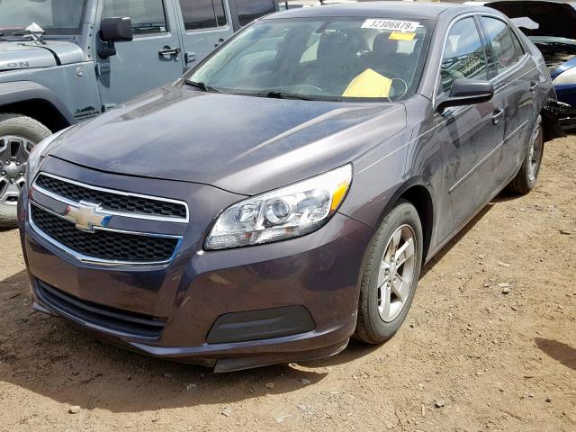 1G11B5SA4DF133180 - 2013 CHEVROLET MALIBU LS ნაცრისფერი ფოტო 2