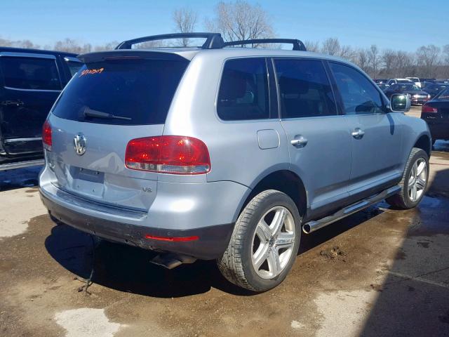 WVGCM67L64D000857 - 2004 VOLKSWAGEN TOUAREG 4. GRAY photo 4